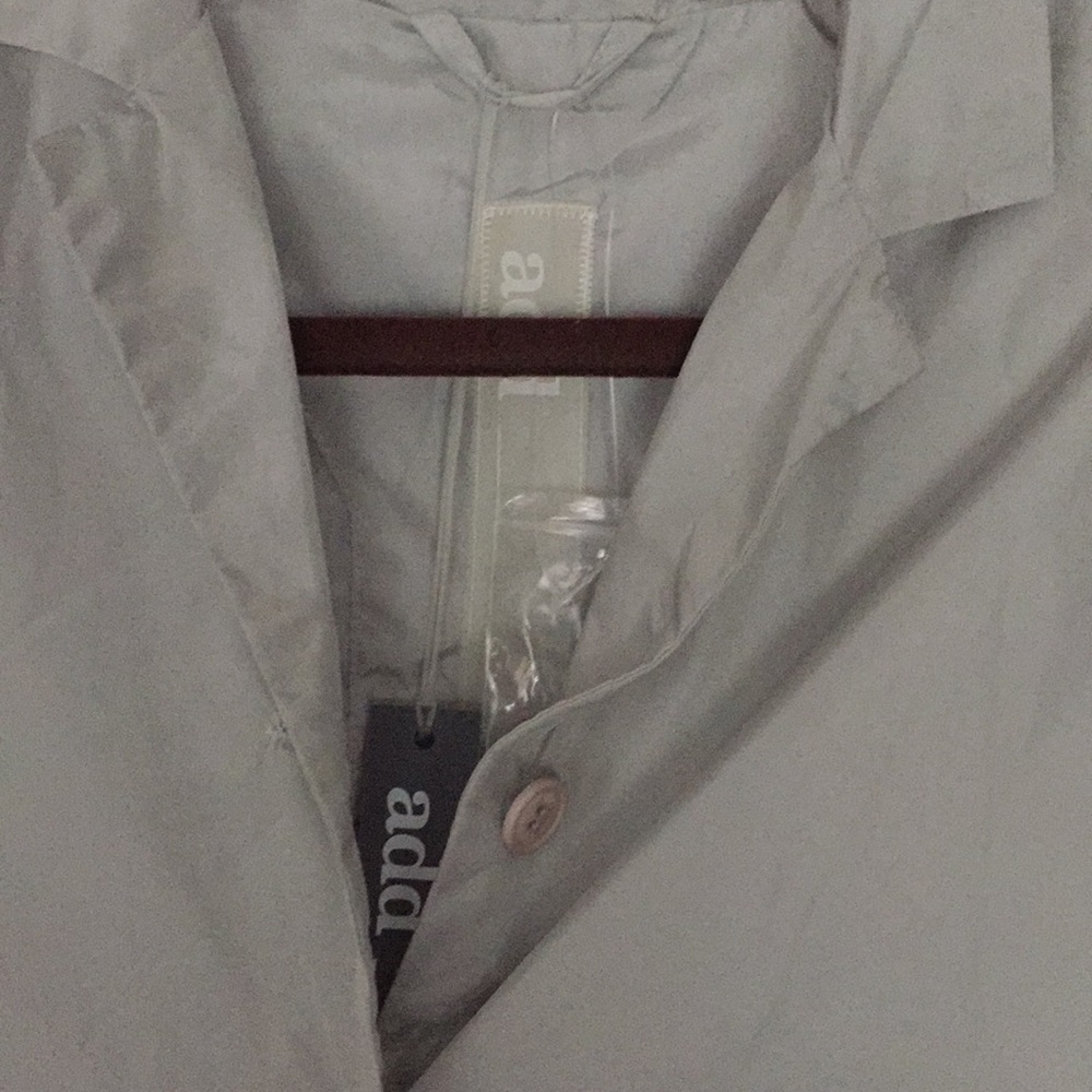 add Silver button up w/pockets fully lined jacket - Picture 2 of 6